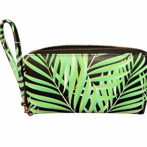 Steve Madden•Palm Leaf Print Zip Around Wristlet Wallet